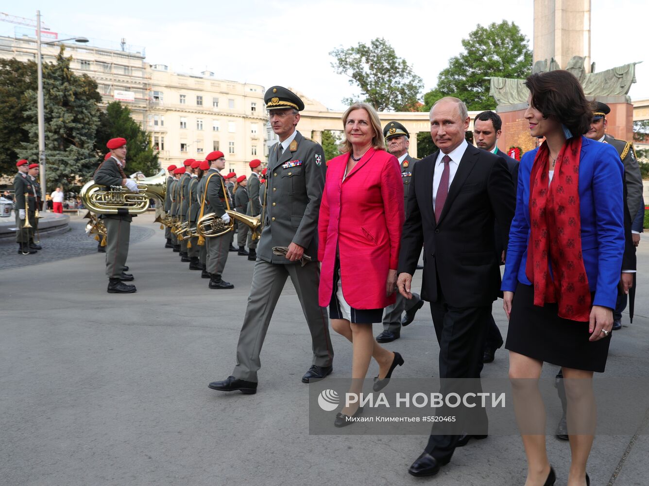 Рабочий визит президента РФ В. Путина в Австрию