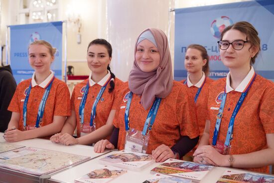 Торжественное открытие пресс-центра ЧМ в Москве