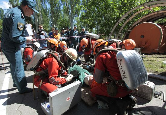 Финал соревнований по тактической подготовке МЧС ДНР