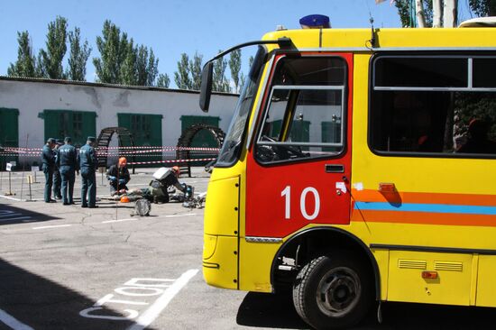 Финал соревнований по тактической подготовке МЧС ДНР