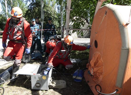 Финал соревнований по тактической подготовке МЧС ДНР