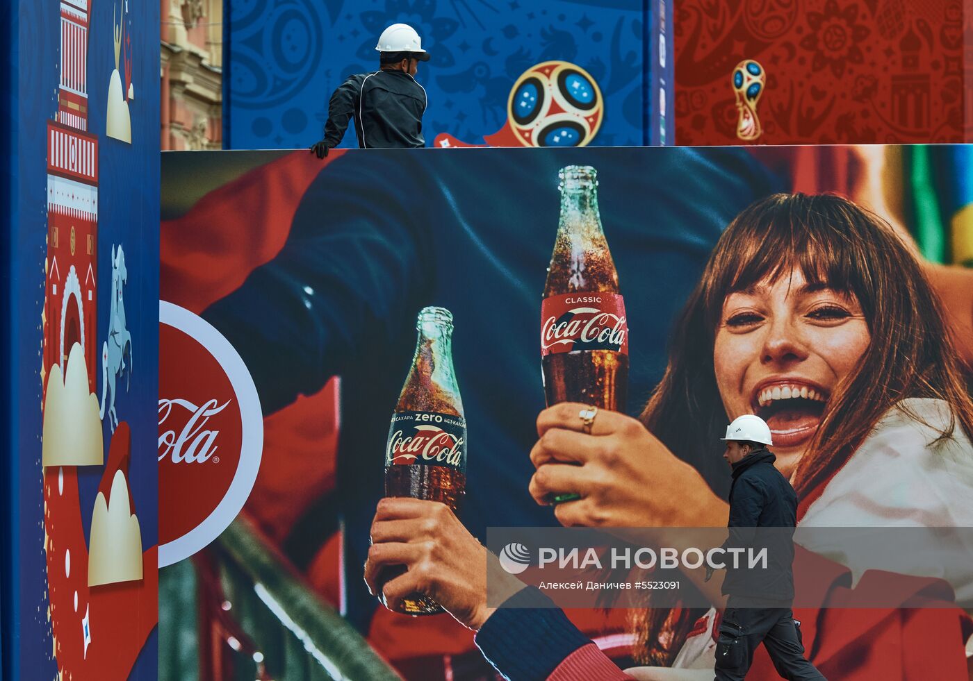 Строительство фан-зоны к ЧМ-2018 по футболу в Санкт-Петербурге