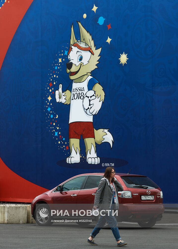 Строительство фан-зоны к ЧМ-2018 по футболу в Санкт-Петербурге