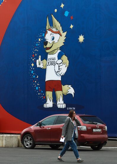 Строительство фан-зоны к ЧМ-2018 по футболу в Санкт-Петербурге