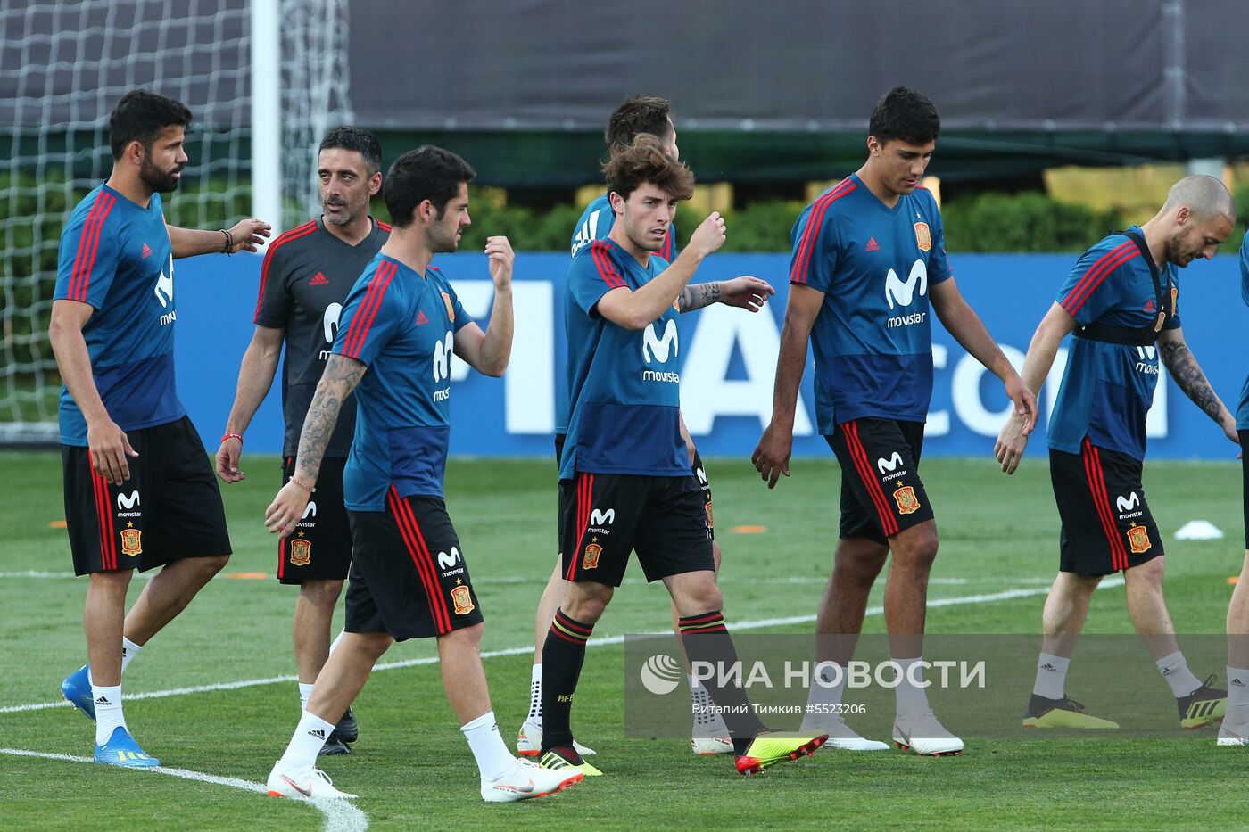 Футбол. ЧМ-2018. Тренировка сборной Испании