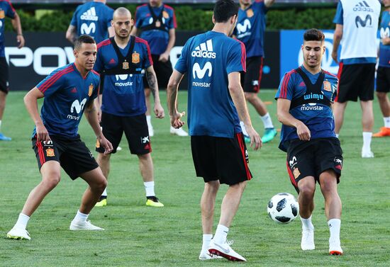 Футбол. ЧМ-2018. Тренировка сборной Испании