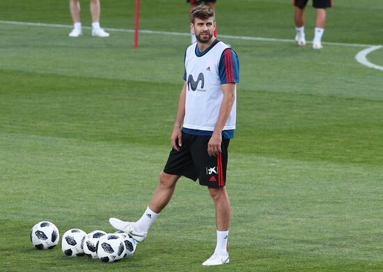 Футбол. ЧМ-2018. Тренировка сборной Испании