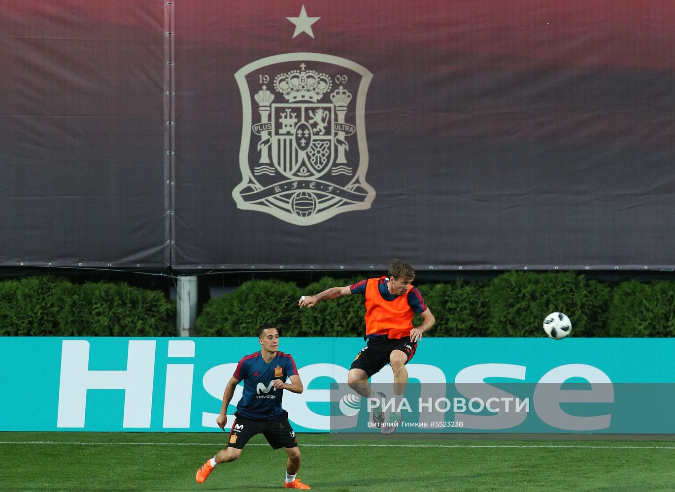 Футбол. ЧМ-2018. Тренировка сборной Испании