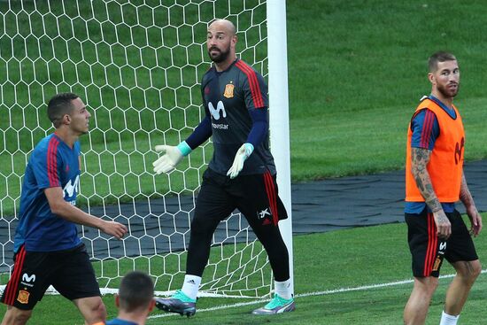 Футбол. ЧМ-2018. Тренировка сборной Испании