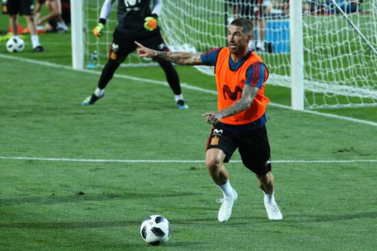 Футбол. ЧМ-2018. Тренировка сборной Испании