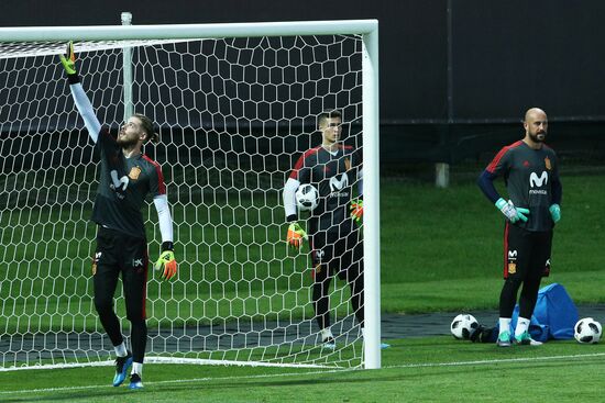 Футбол. ЧМ-2018. Тренировка сборной Испании