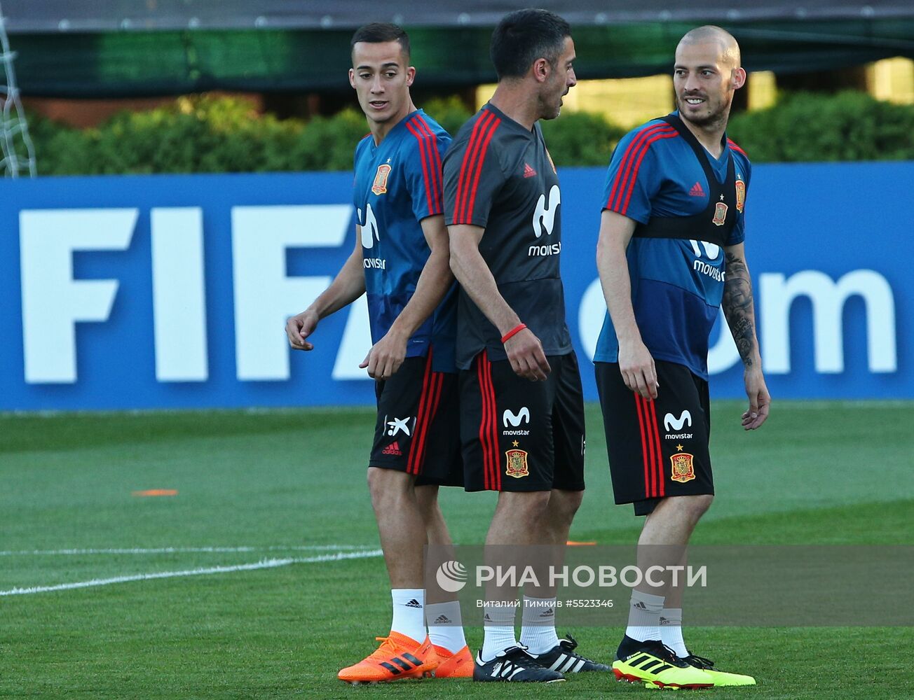 Футбол. ЧМ-2018. Тренировка сборной Испании