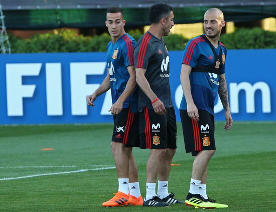 Футбол. ЧМ-2018. Тренировка сборной Испании