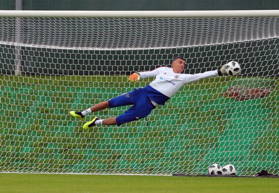 Футбол. ЧМ-2018. Тренировка сборной России