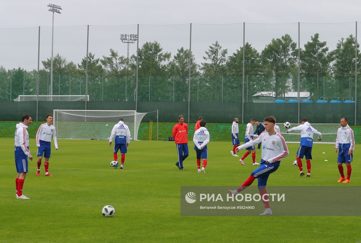 Футбол. ЧМ-2018. Тренировка сборной России