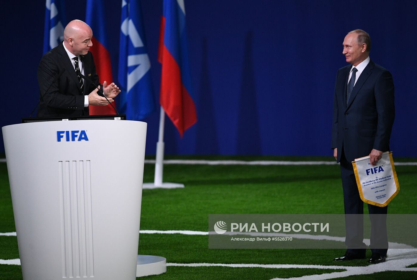 Президент РФ В. Путин принял участие в заседании 68-го конгресса Международной федерации футбола (FIFA)