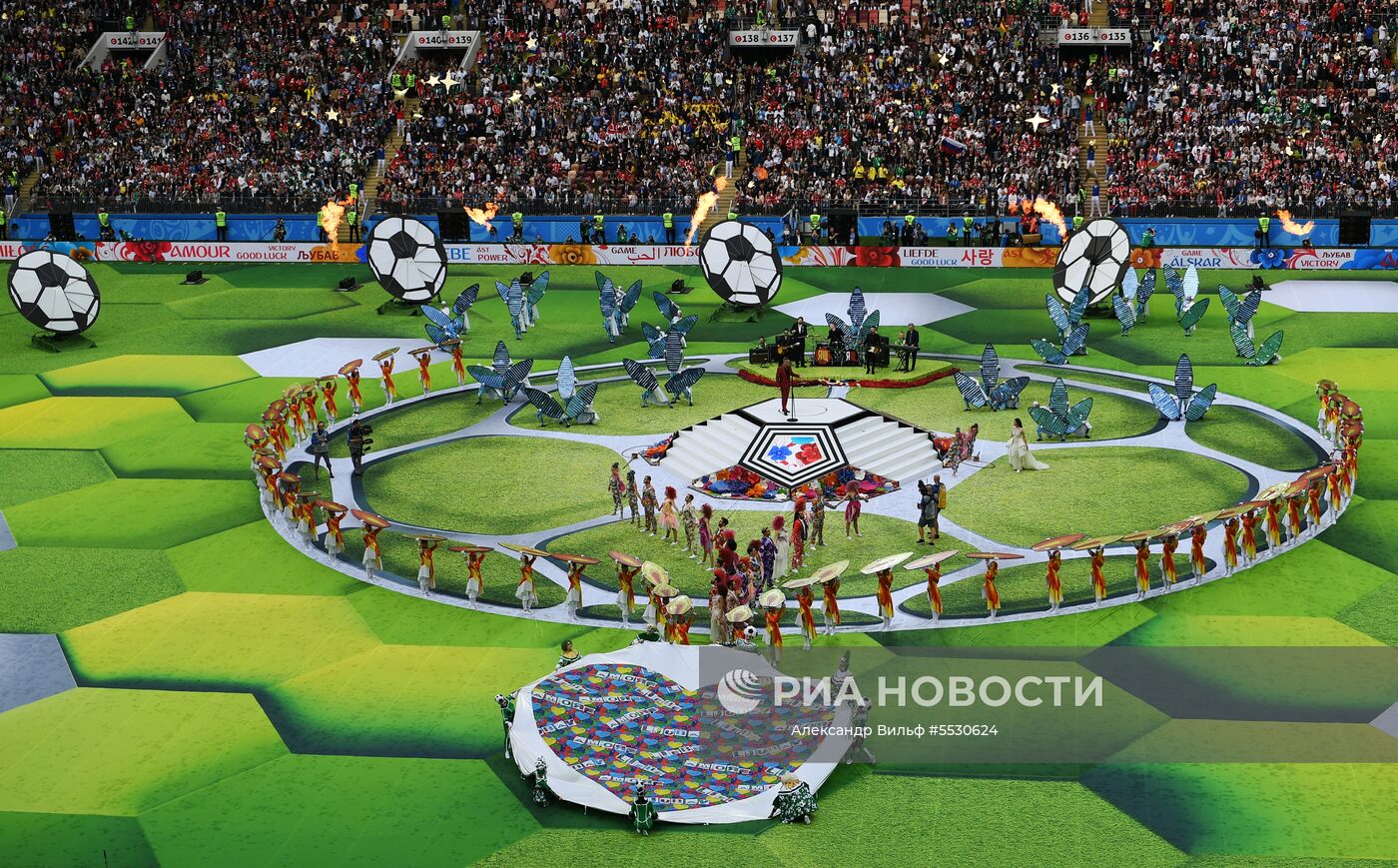 Церемония открытия ЧМ-2018 по футболу