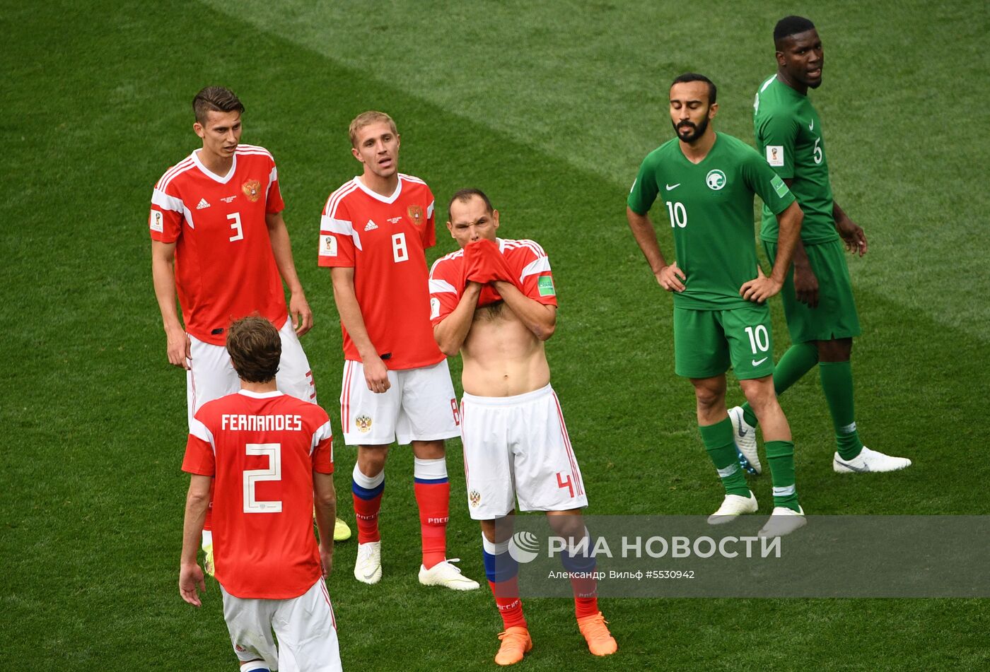 Футбол. ЧМ-2018. Матч Россия - Саудовская Аравия