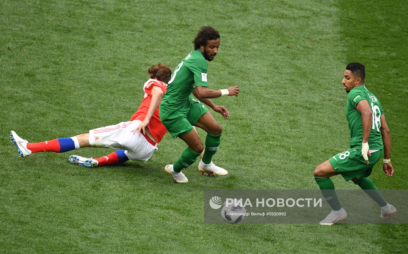 Футбол. ЧМ-2018. Матч Россия - Саудовская Аравия