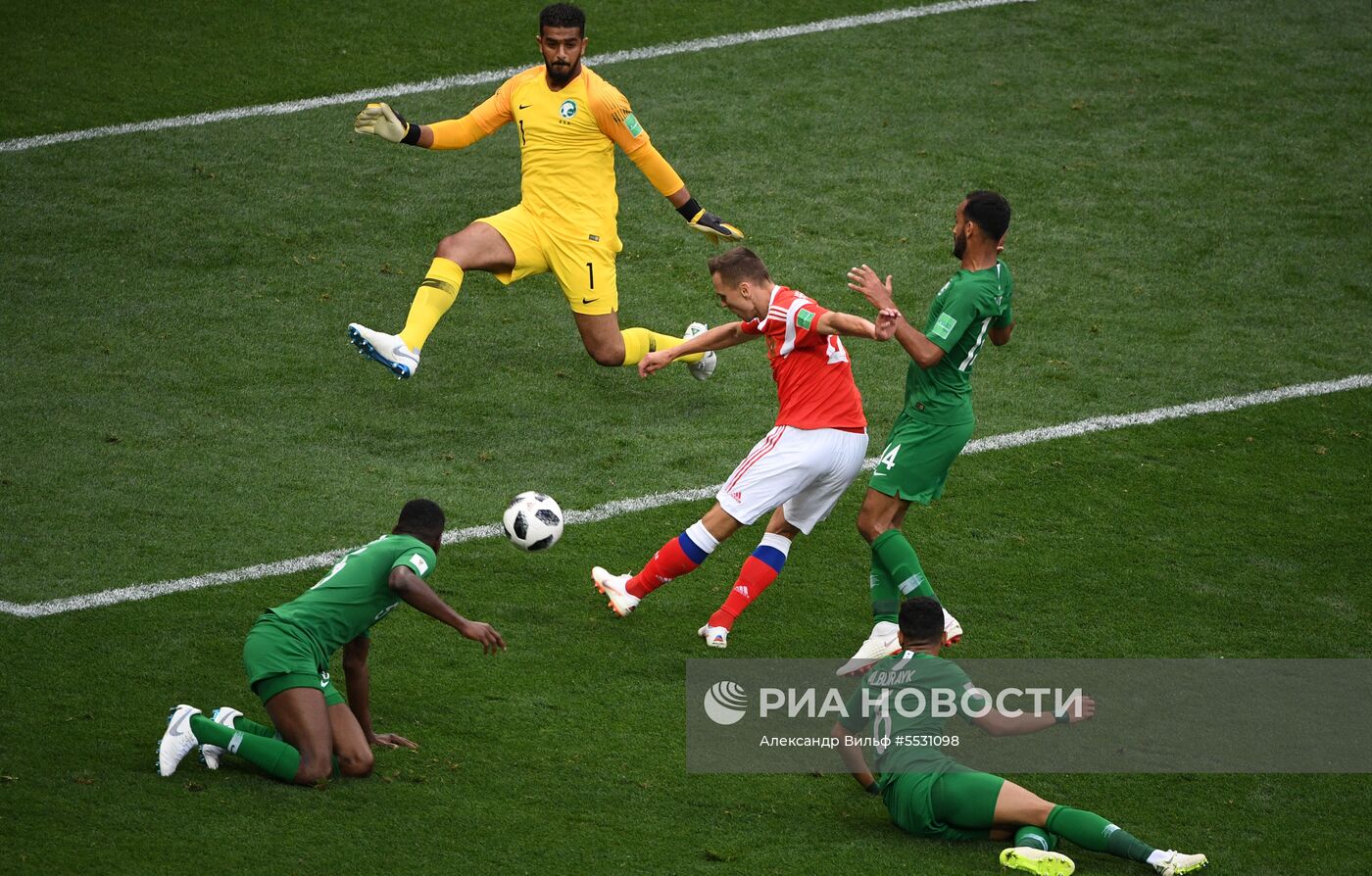 Футбол. ЧМ-2018. Матч Россия - Саудовская Аравия