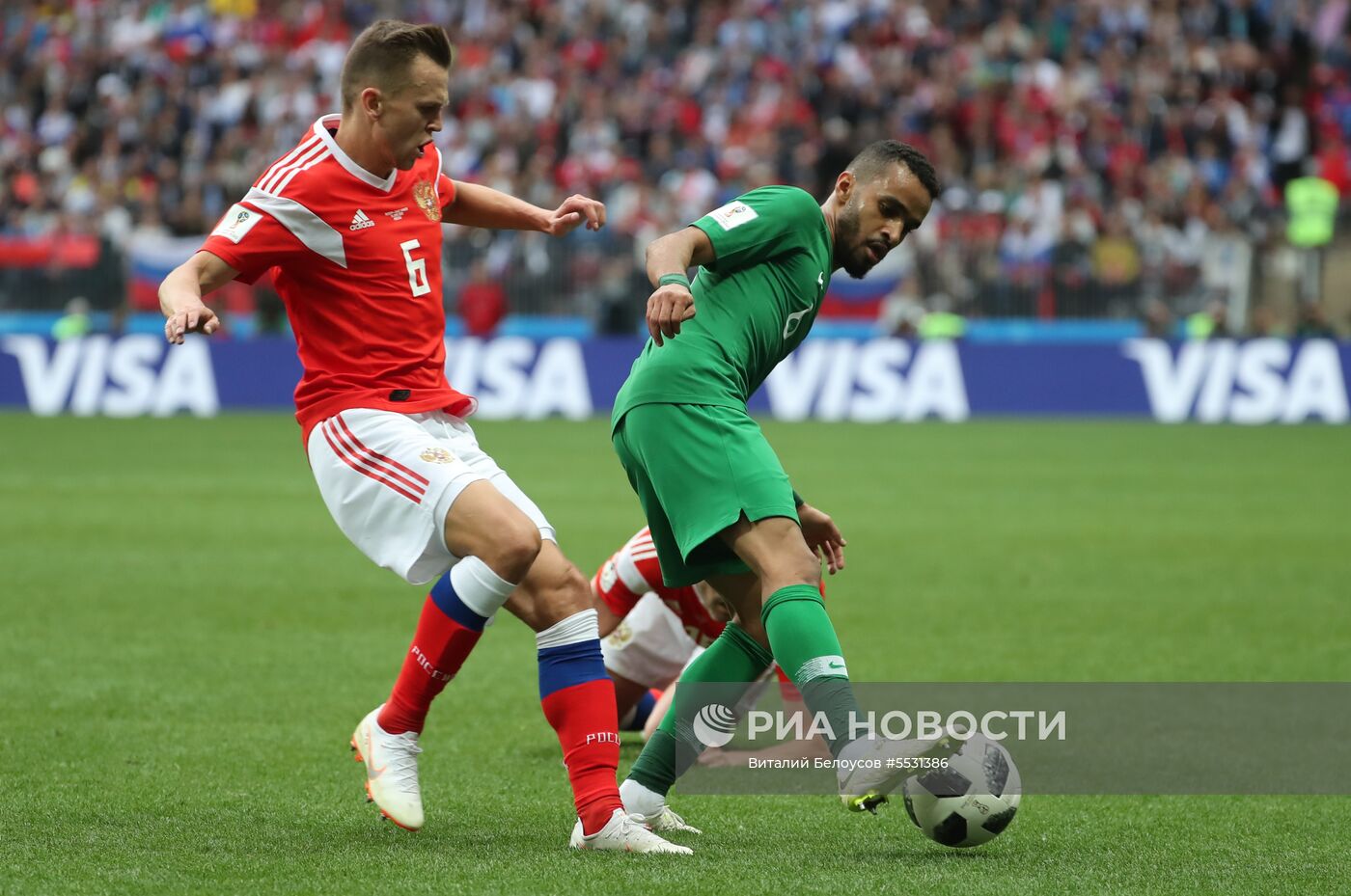 Футбол. ЧМ-2018. Матч Россия - Саудовская Аравия