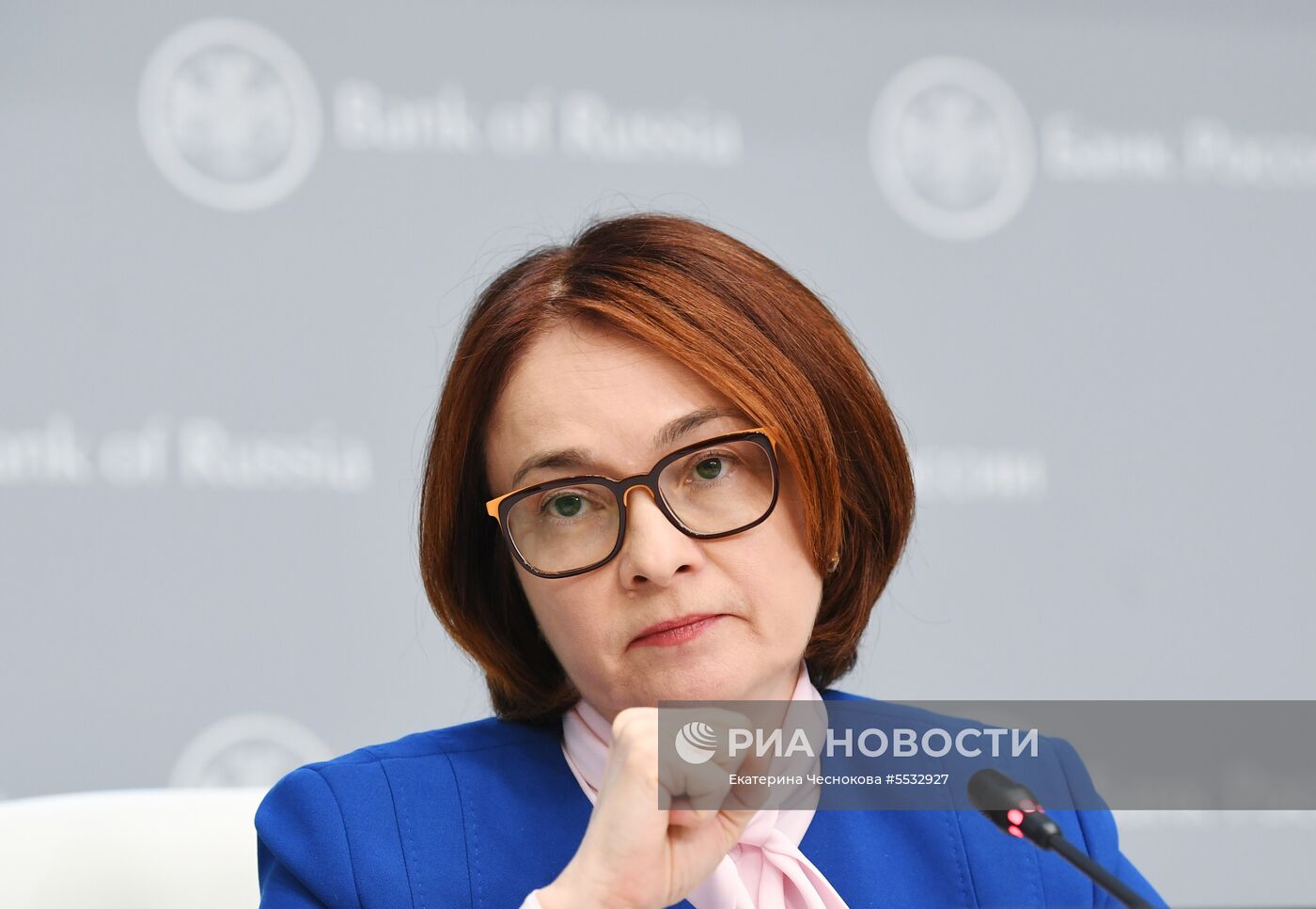 Брифинг председателя Банка России Э. Набиуллиной