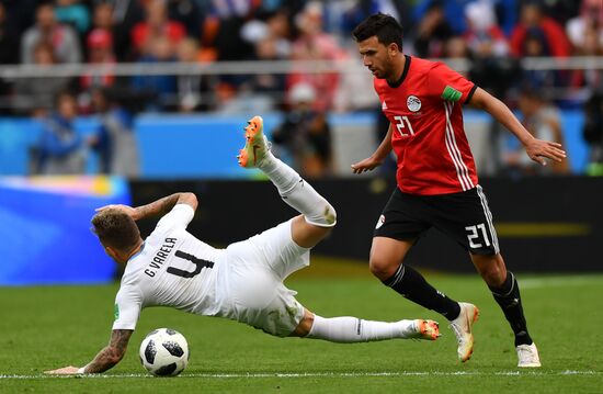 Футбол. ЧМ-2018. Матч Египет - Уругвай 