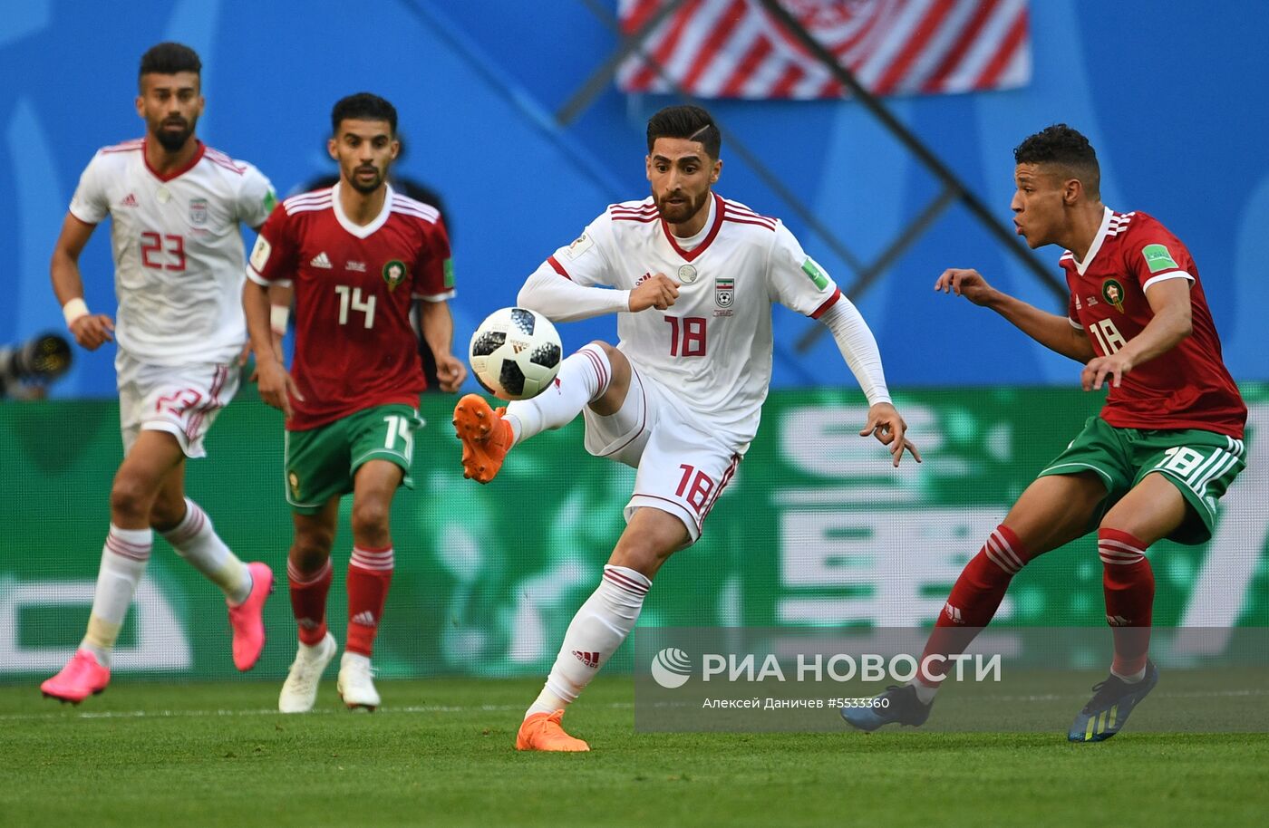 Футбол. ЧМ-2018. Матч Марокко - Иран