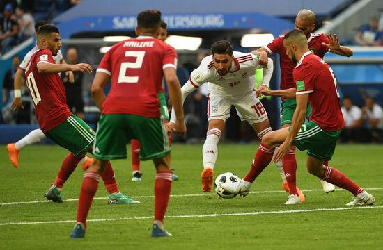 Футбол. ЧМ-2018. Матч Марокко - Иран