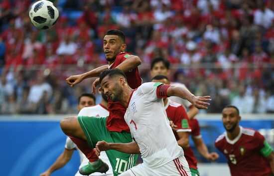 Футбол. ЧМ-2018. Матч Марокко - Иран