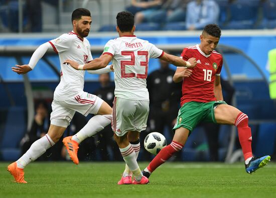 Футбол. ЧМ-2018. Матч Марокко - Иран