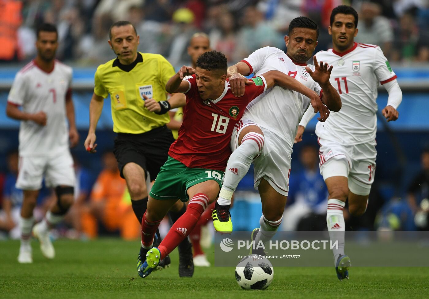 Футбол. ЧМ-2018. Матч Марокко - Иран