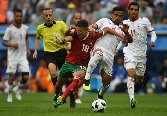 Футбол. ЧМ-2018. Матч Марокко - Иран