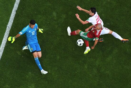 Футбол. ЧМ-2018. Матч Марокко - Иран