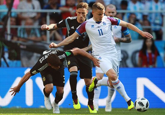 Футбол. ЧМ-2018. Матч Аргентина - Исландия