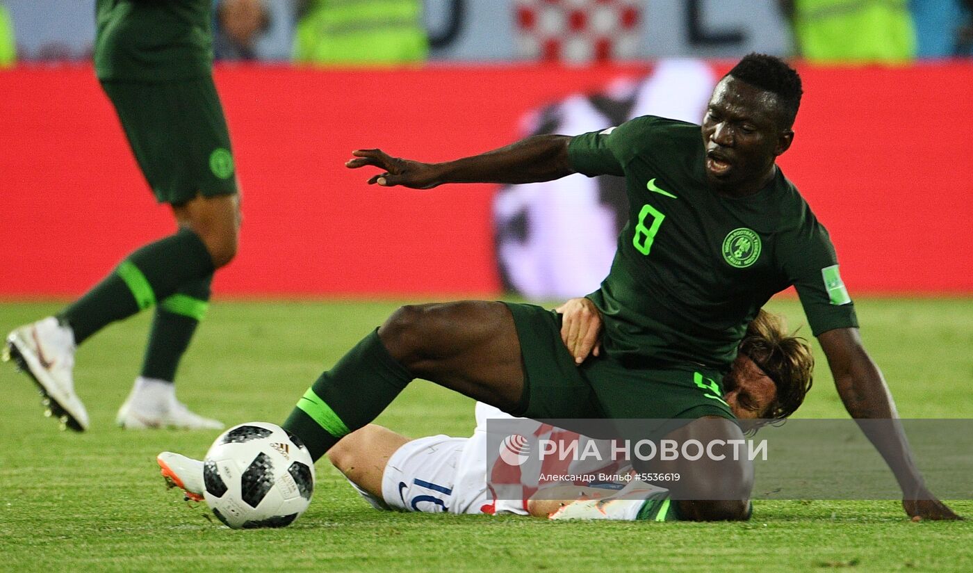 Футбол. ЧМ-2018. Матч Хорватия - Нигерия