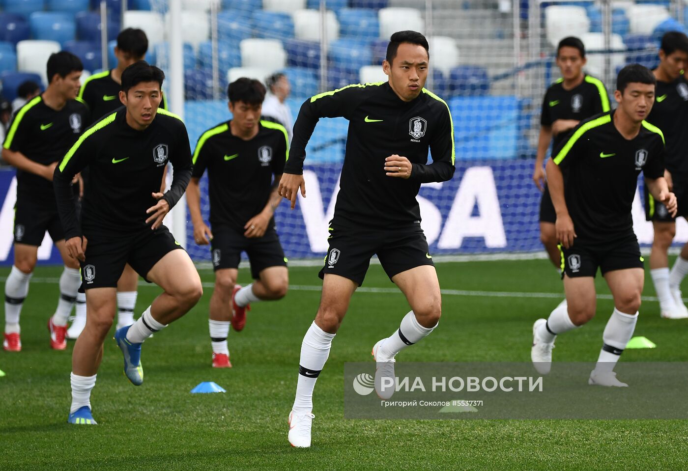 Футбол. ЧМ-2018. Тренировка сборной Республики Корея