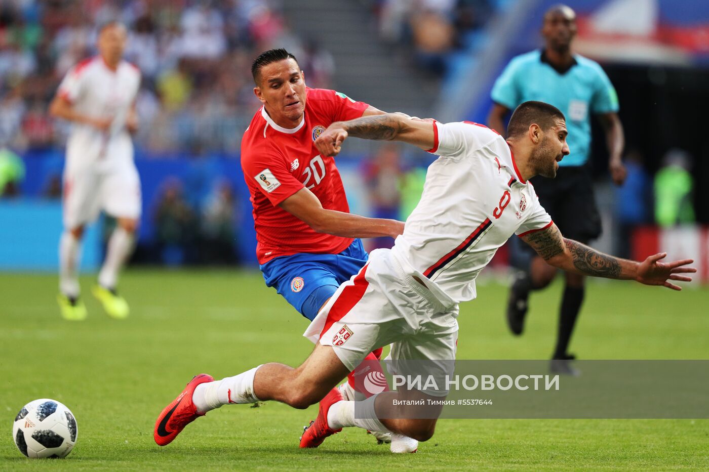 Футбол. ЧМ-2018. Матч Коста-Рика - Сербия