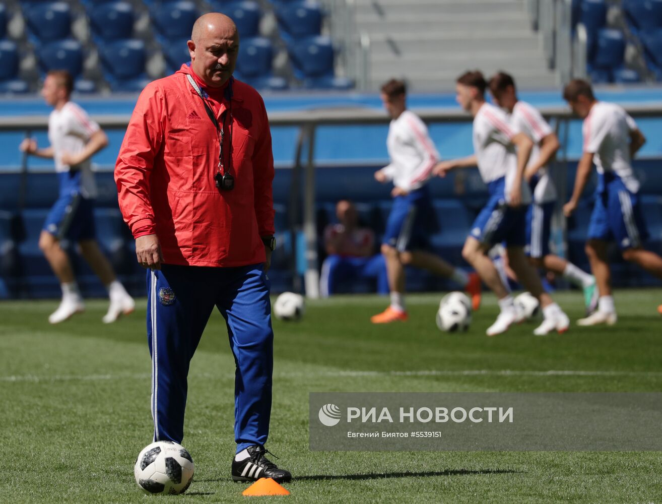 Футбол. ЧМ-2018. Тренировка сборной России