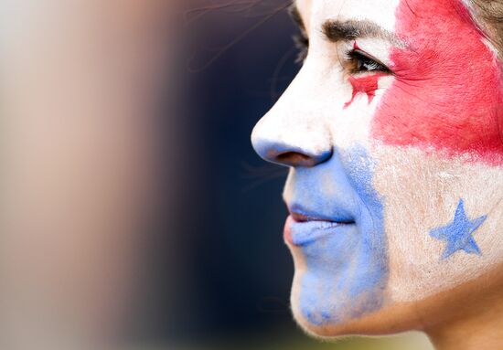 Болельщики перед матчем ЧМ-2018 по футболу между сборными Бельгии и Панамы