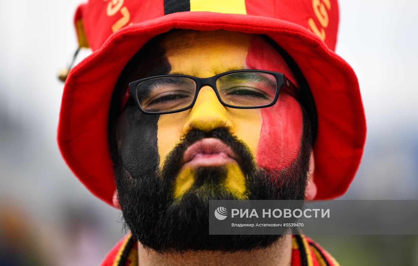 Болельщики перед матчем ЧМ-2018 по футболу между сборными Бельгии и Панамы