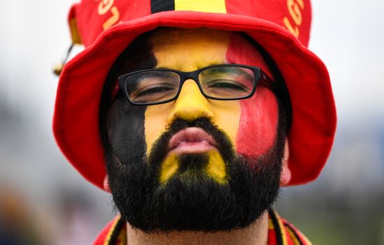 Болельщики перед матчем ЧМ-2018 по футболу между сборными Бельгии и Панамы