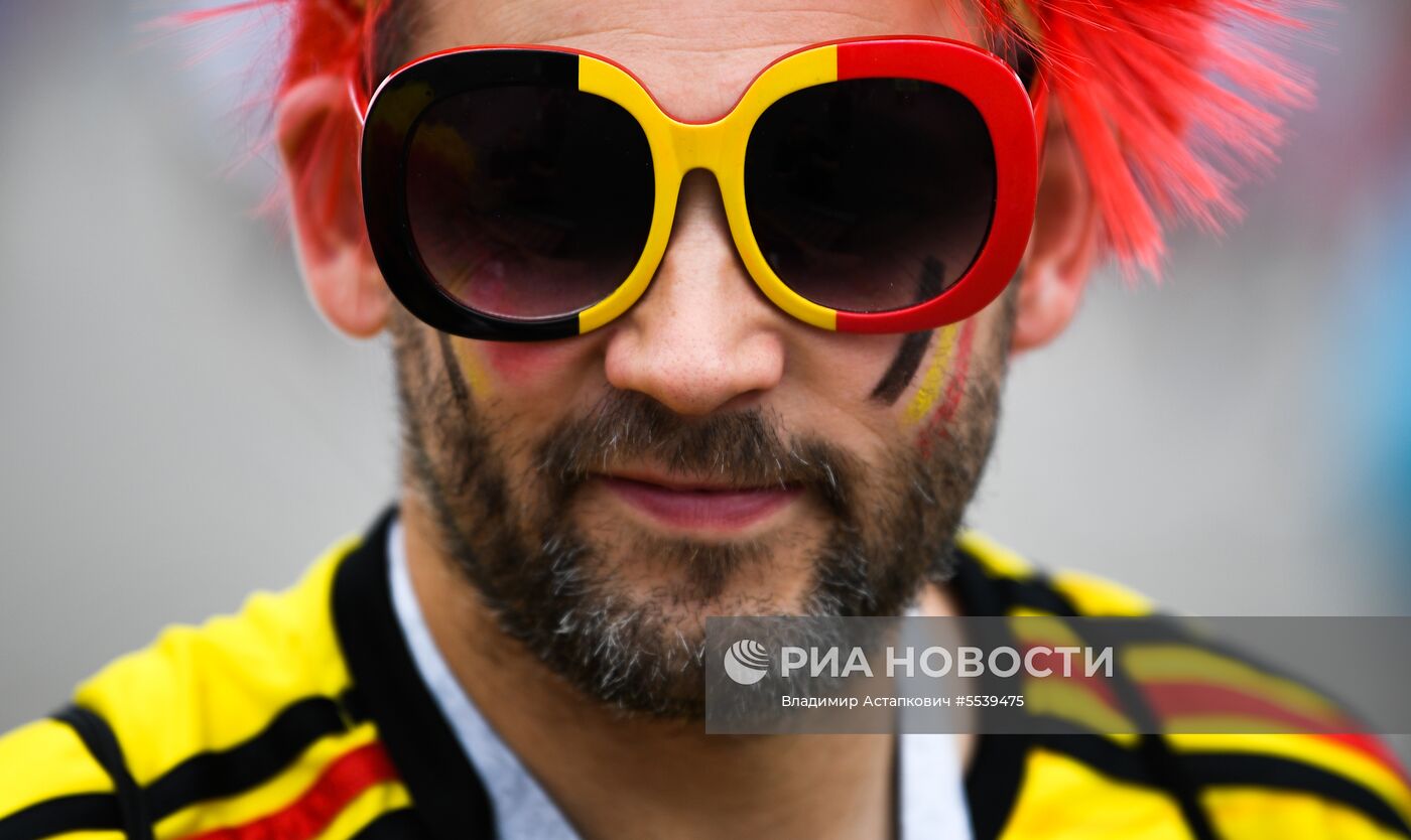 Болельщики перед матчем ЧМ-2018 по футболу между сборными Бельгии и Панамы