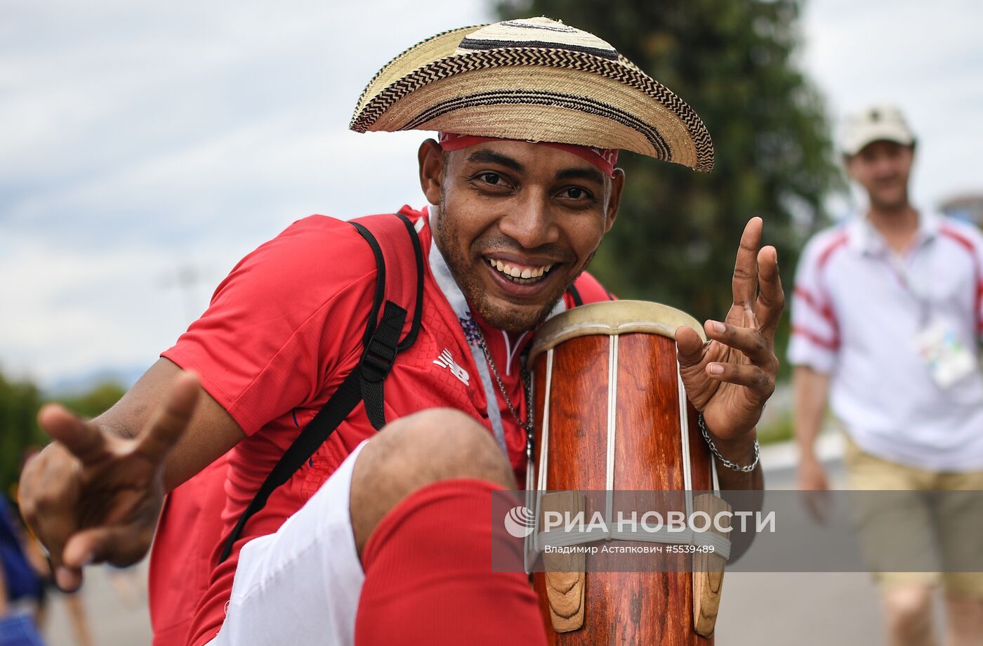Болельщики перед матчем ЧМ-2018 по футболу между сборными Бельгии и Панамы