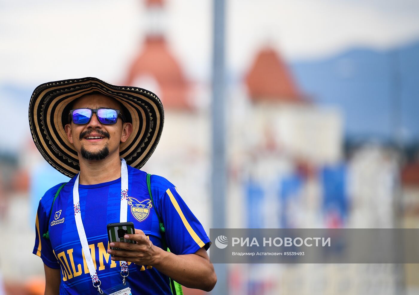 Болельщики перед матчем ЧМ-2018 по футболу между сборными Бельгии и Панамы