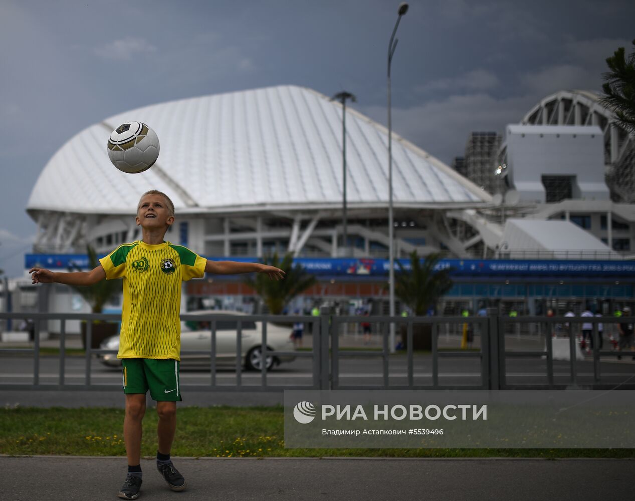 Болельщики перед матчем ЧМ-2018 по футболу между сборными Бельгии и Панамы