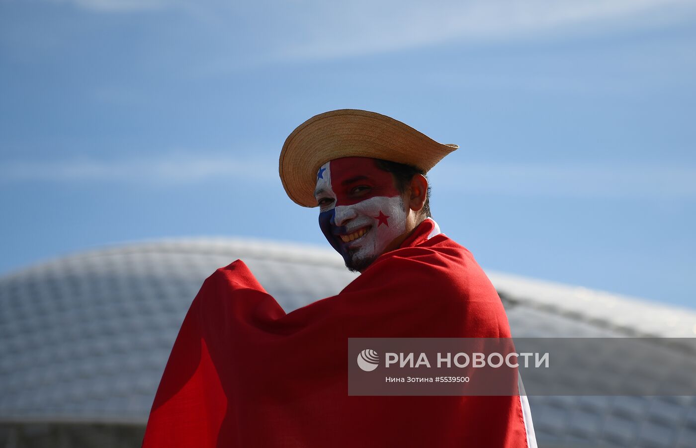 Болельщики перед матчем ЧМ-2018 по футболу между сборными Бельгии и Панамы