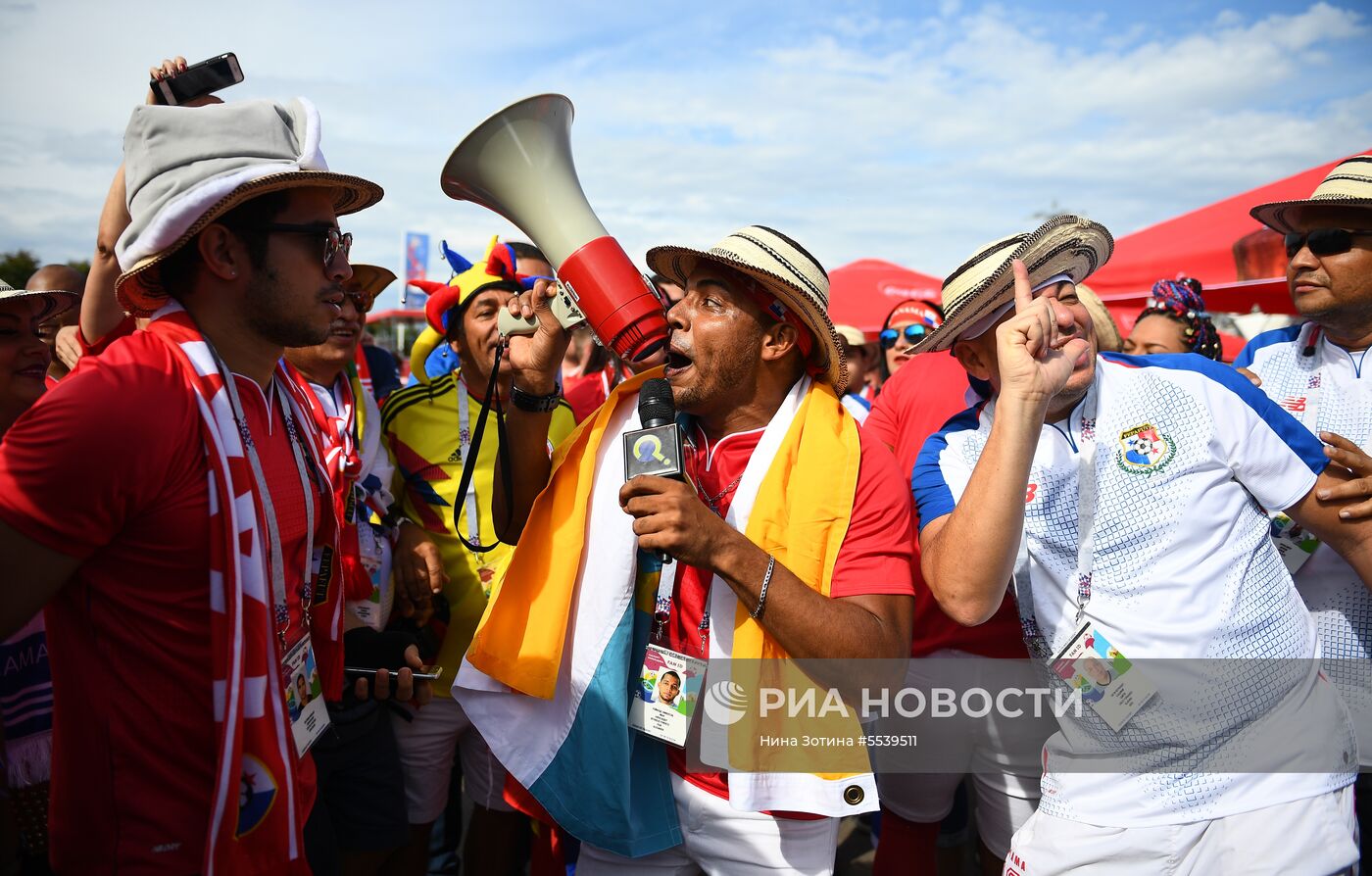 Болельщики перед матчем ЧМ-2018 по футболу между сборными Бельгии и Панамы