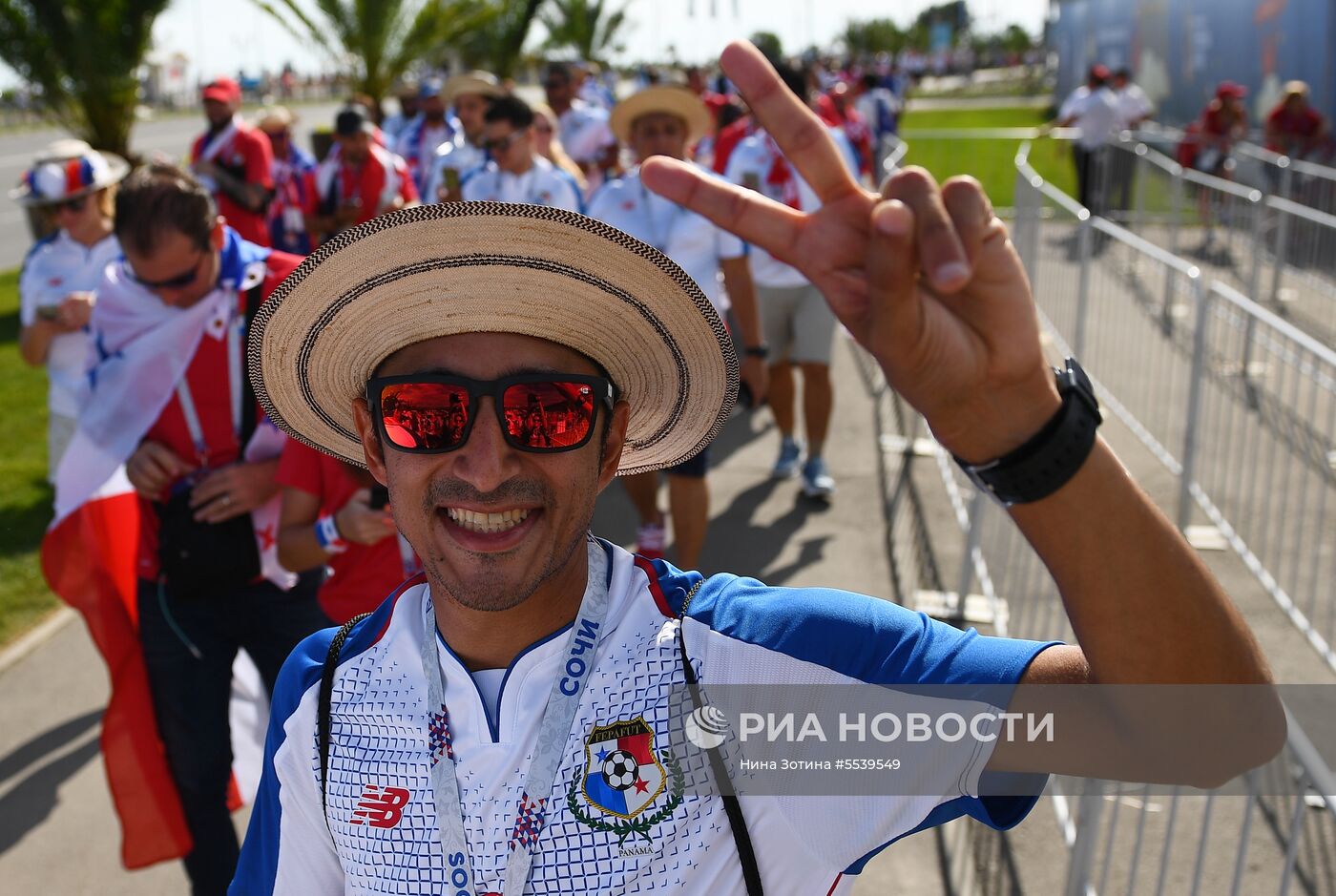 Болельщики перед матчем ЧМ-2018 по футболу между сборными Бельгии и Панамы