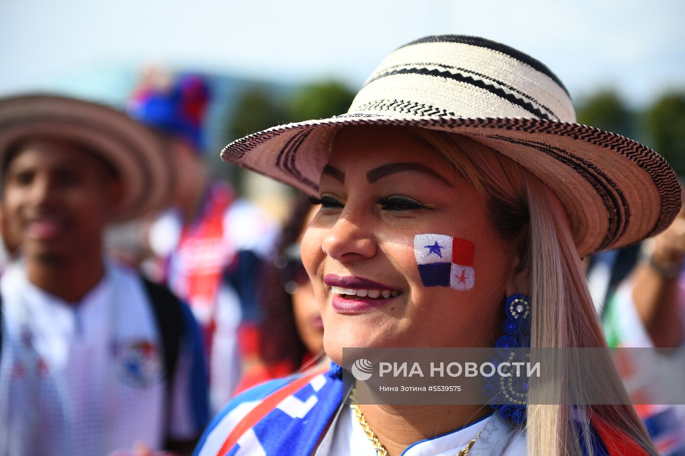 Болельщики перед матчем ЧМ-2018 по футболу между сборными Бельгии и Панамы